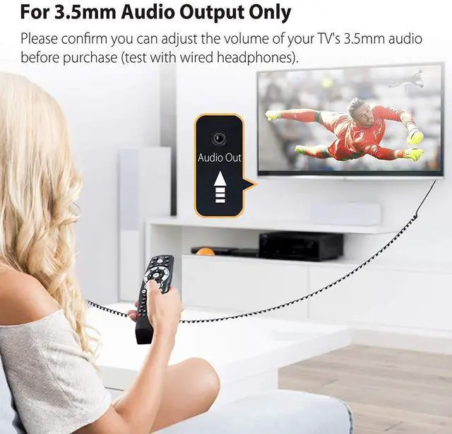 Alt view image 4 of 6 - Long Cord Earbuds for TV & PC, 18ft / 5.5m Extension Cable Earphones with Mic & Extra Long Spring Coil Wire, Metal Stereo in-Ear Wired Bass Headphones for 3.5mm Audio Output Devices - HF027