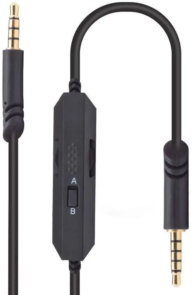 Alt view image 4 of 7 - 3.3ft Auxiliary Gaming Cable for Astro A10 A40 A30 A50 Headsets, Compatible with Xbox One PS4 PC Mobile, Black, Male-to-Male 3.5mm Jack, Tangle Free