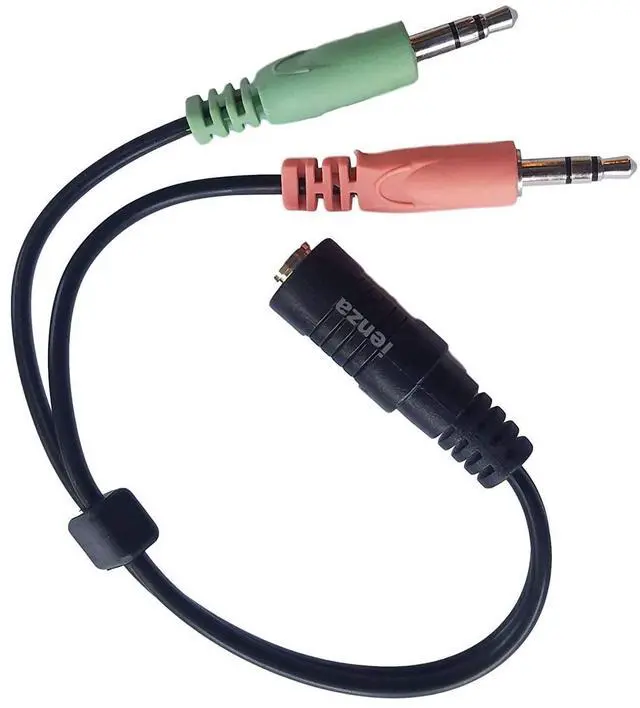 Main image of PC Jack Y-Splitter Adapter Cable Cord Wire Compatible with AstroA10 A10 A40, Turtle Beach, HyperX Cloud, SteelSeries and Similar Gaming Headsets with Headphone & Mic