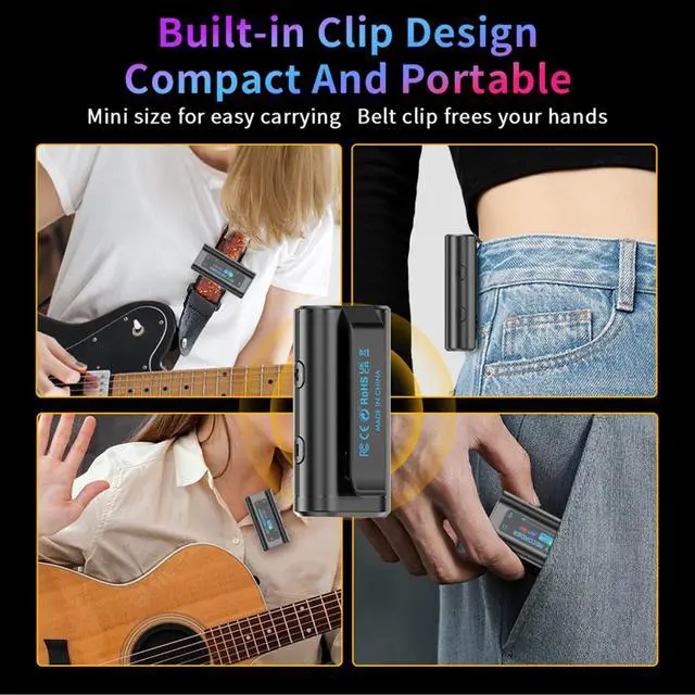 Alt view image 5 of 7 - Audio Interface for Guitar Plug and Play,Portable Internal Recording Sound Card with 48khz 24bit High Definition Audio Output for Live Streaming,Smartphone,Tablets