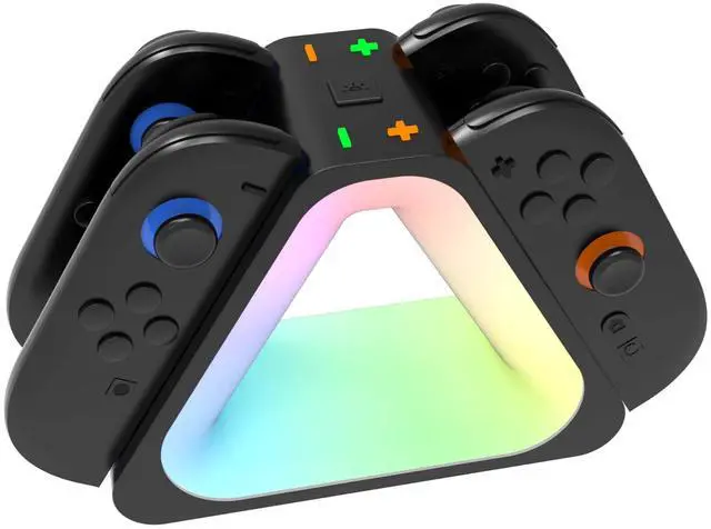 Main image of Charging Station for Nintendo Switch 2 Joy Con, Dock for Joy Con Dual-Direction Magnetic Fast Charging Station with 7 Light Modes, Extended Controller Charger Stand for Nintendo Switch 2 Accessories