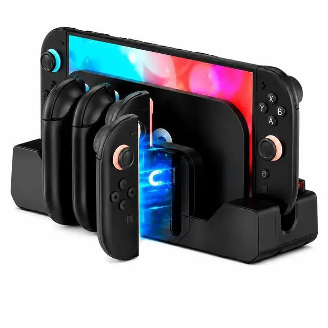 Main image of Switch 2 Charging Dock for Joycons, Controller Charger Station for Nintendo Switch 2 (2025, 2 Hour Joycon Charger, Storage & Organization Charging Stand for TV Dock Station