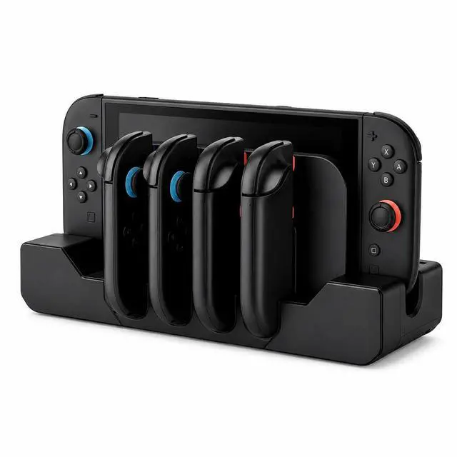 Alt view image 4 of 7 - Switch 2 Charging Dock for Joycons, Controller Charger Station for Nintendo Switch 2 (2025, 2 Hour Joycon Charger, Storage & Organization Charging Stand for TV Dock Station
