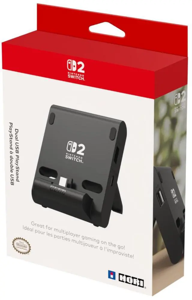 Dual USB PlayStand for Nintendo Switch 2 - Officially Licensed by