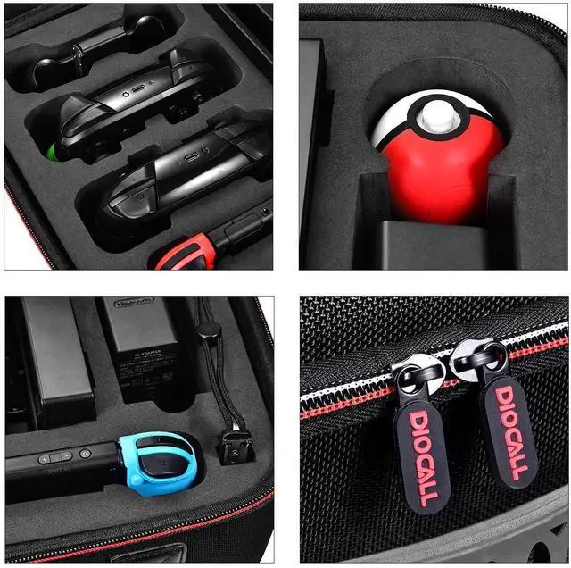 Alt view image 3 of 7 - Deluxe Hard Carrying Case Compatible with Nintendo Switch and Switch Oled 2021, Travel Bag Fit Switch Pro Controller