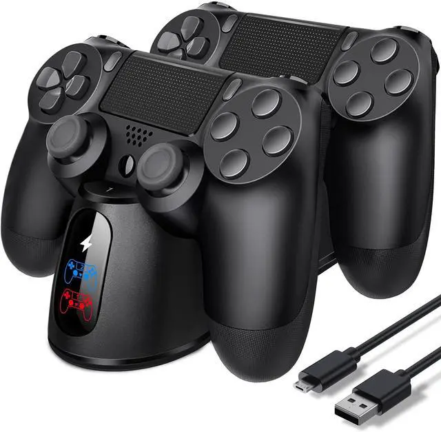 Main image of PS4 Controller Charger Dock Station with Charging Cable,1.8Hour Fast-Charging PS4 Controller Charger Station for PlayStation 4 Dualshock 4 Chargers