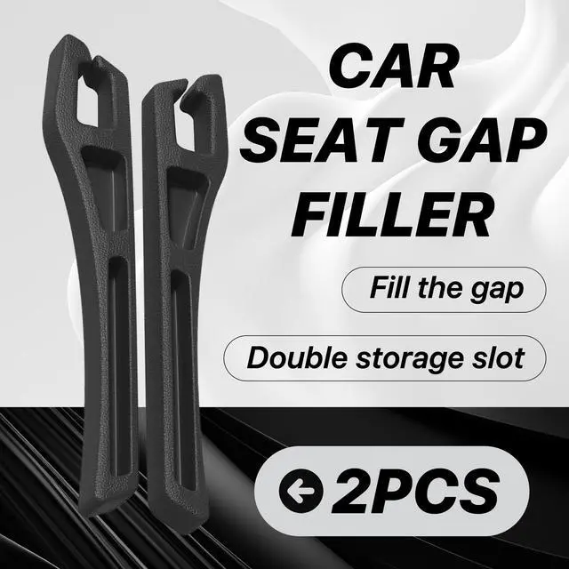 Alt view image 3 of 6 - Car Seat Gap Filler Organizer, 2PCS Multifunctional Vehicle Fill Gap Blocker with Storage Slot Between Seat Console, Anti-Drop Auto Interior Organization, Universal for SUV Truck Sedan(Black)