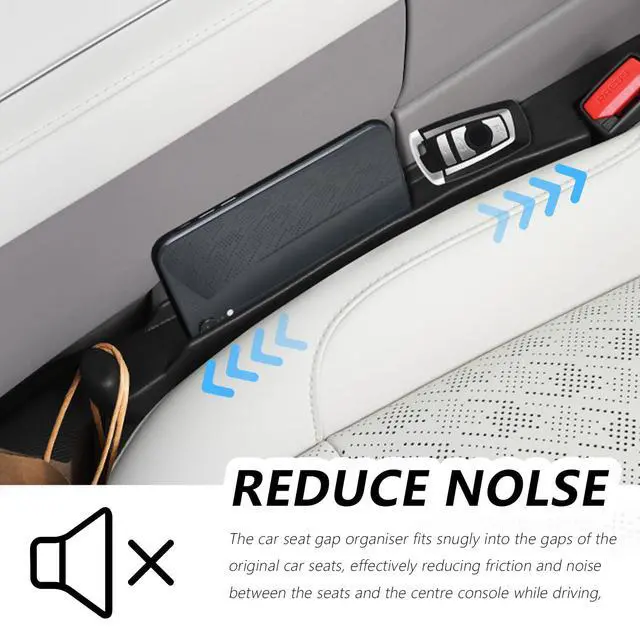 Alt view image 5 of 7 - 3 in 1 Car Seat Gap Filler Organizer,2PCS Multifunctional Car Seat Gap Plug with Storage Slot & Hook Function,Anti-Drop Cars Gaps Seats Filler Cars Clutter Catcher for SUVs Trucks (Black)