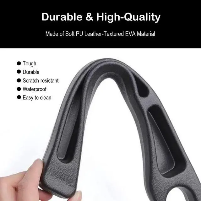 Alt view image 3 of 7 - Car Seat Gap Filler Plug Strip 2 Pack, No-Drop Carseat Side Gap Filler Organizer Catcher with Dual Storage & Seatbelt Slot,Universal Fit Fill The Gap Between Seats & Console for Car SUV Truck, Black