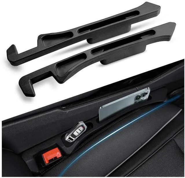 Main image of 2PCS Deepened Car Seat Gap Filler Organizer,Multi-Purpose 2 in 1 Car Gap Filler with Bottom Charging Opening for Avoiding Item Falling,Universal No Drop Seat Guard for Cars