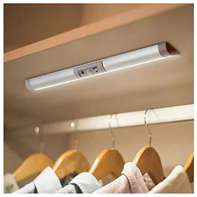 Main image of Automatic Motion Sensor Closet Lights with Eye-Protection Design Closet Lighting, LED Rechargeable Cabinet Light Battery Operated Wardrobe Light for Wireless Pantry Sink (80Lumen, 6000k 80+CRI)