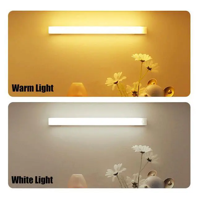 Alt view image 7 of 7 - 4/8Pack Punch-Free Smart Sensor Magnetic Rechargeable Led Lights,Under Cabinet Lights,Home Motion Sensor Light Indoor (4PCS Warm Light,10cm/3.9in)