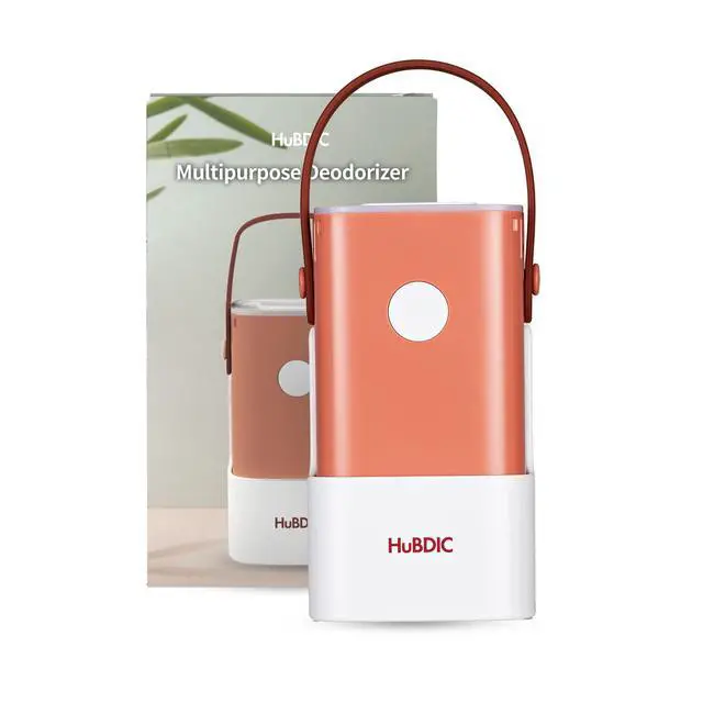 Alt view image 2 of 7 - Mini Portable Air Purifier - Cordless Air that does not require a HEPA filter & Eliminates Odors - Cars, Pet Litters, & Shoe Closet (Pink)