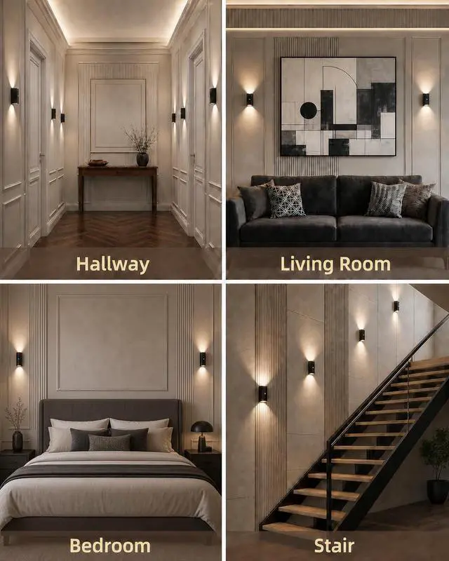 Alt view image 6 of 7 - Motion Sensor Wall Light with Remote Control, Rechargeable Wall Sconce, 3 Color Temps, Dimmable, Magnetic, LED Indoor Wireless Wall Lamp, 4000mAh, for Hallway, Stair, Entryway, Renters