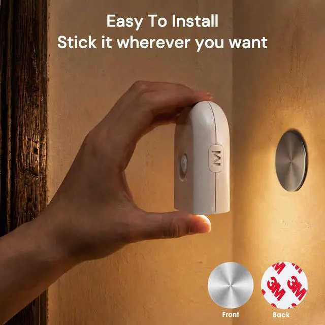Alt view image 5 of 7 - LED Motion Sensor Night Light, Stair Lights Indoor, 3 Pack