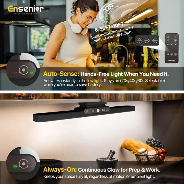 Alt view image 6 of 7 - 4W Motion Sensor Rechargeable Light Bar, Closet Lights
