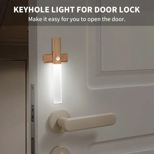 Alt view image 5 of 7 - Motion Sensor Night Lights, Under Cabinet LightingMagnet Body Hallway Lamp, Rechargeable Battery Powered LED Wall Sconces, Portable for Stairway Kitchen Bedroom Restroom Closet2 Pack
