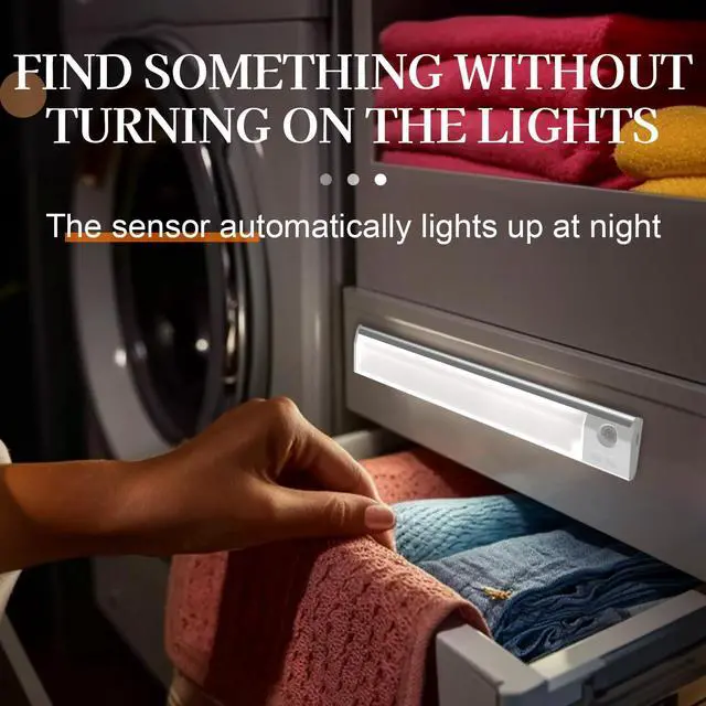 Alt view image 3 of 7 - Motion Sensor Under Cabinet Light, 7-Color Rechargeable LED