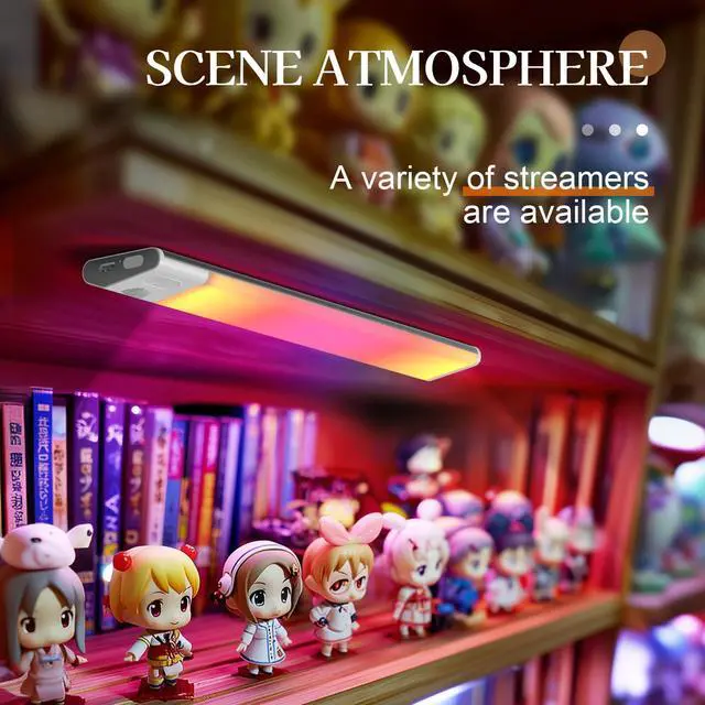Alt view image 5 of 7 - Motion Sensor Under Cabinet Light, 7-Color Rechargeable LED