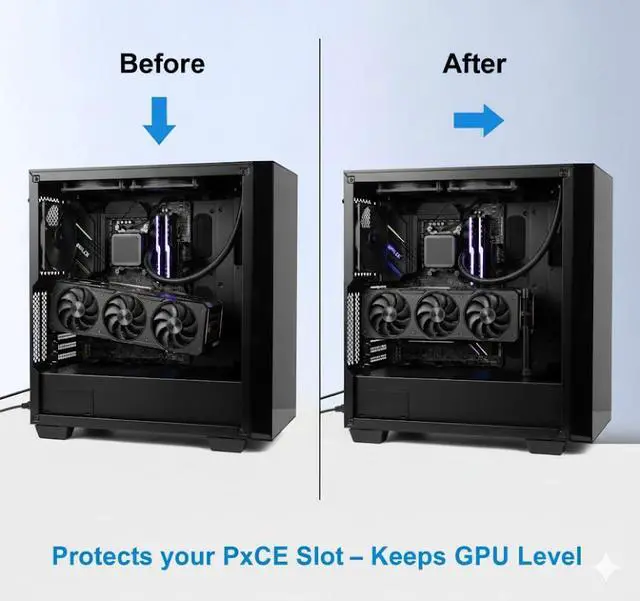 Alt view image 3 of 7 - GPU Support Bracket Stand, Anti Sag Brace for Graphics Card Holder