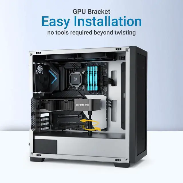 Alt view image 4 of 7 - GPU Support Bracket Stand, Anti Sag Brace for Graphics Card Holder