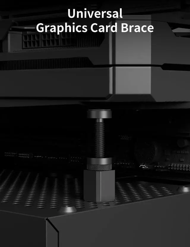 Alt view image 4 of 7 - Graphics Card GPU Brace Support, Video Card Sag Holder Bracket, GPU Stand,Black,GH50K (28-50mm /1.1-1.97in)