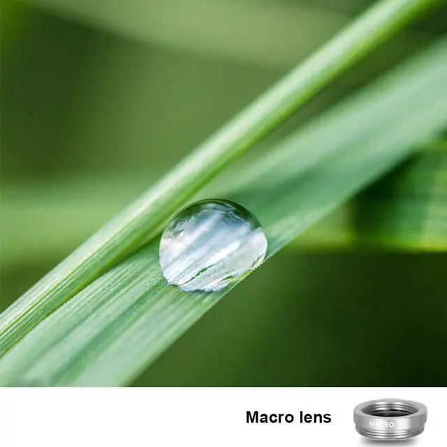 Alt view image 4 of 7 - Silver 3 in 1 Cell Phone Camera Lens Kit Wide Angle Macro Fisheye Lens Universal for Smart Phones iPhone Samsung Android(Silver)