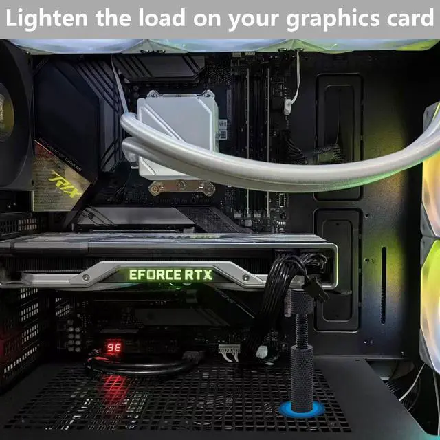 Alt view image 7 of 7 - GPU Support Bracket,Graphics Card Brace Support,Video Card Sag Holder Bracket,Graphics Card Stand,L(81-123mm)