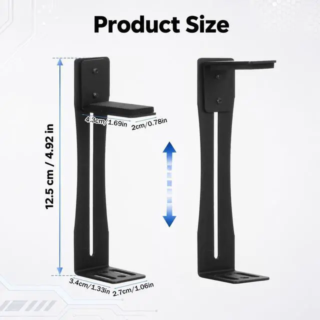 Alt view image 2 of 7 - Gpu Sag Bracket Gpu Support Bracket Graphics Card Stand Holder Double Screws Secure Supported Without Obstructing the Airflow (0.24 to 4.92 Inch)
