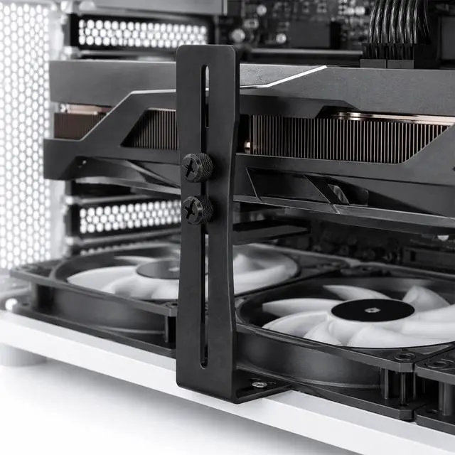 Alt view image 7 of 7 - Gpu Sag Bracket Gpu Support Bracket Graphics Card Stand Holder Double Screws Secure Supported Without Obstructing the Airflow (0.24 to 4.92 Inch)