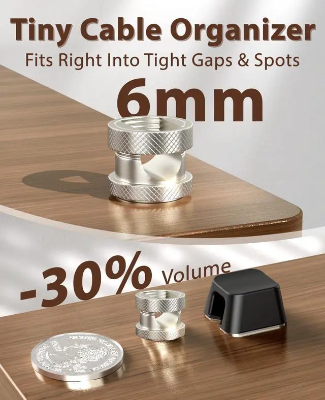 Alt view image 6 of 7 - Magnetic Cord Holder,3 Pack Charger Holders for Cords