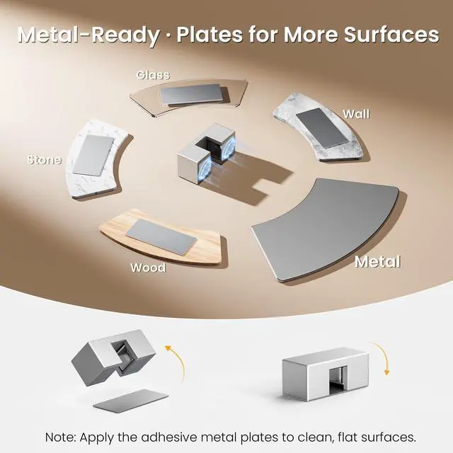Alt view image 6 of 7 - Magnetic Charger Cable Clips 5Pack for Metal Surfaces,USB C Charging Metal Cord Holder with Strong Neodymium Magnet Cable Organizer,Reusable Wire Keeper for Desk,Office,Nightstand,File Cabinet,Silver