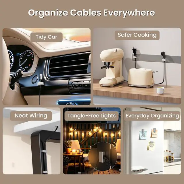 Alt view image 7 of 7 - Magnetic Charger Cable Clips 5Pack for Metal Surfaces,USB C Charging Metal Cord Holder with Strong Neodymium Magnet Cable Organizer,Reusable Wire Keeper for Desk,Office,Nightstand,File Cabinet,Silver