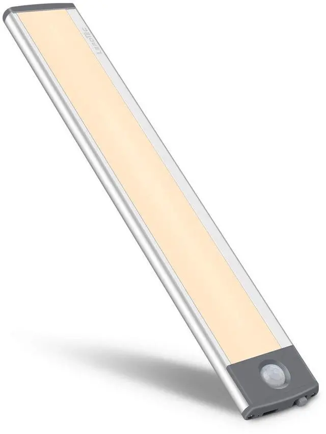 Main image of 30-LED Motion Sensor Cabinet Light,Under Counter Closet, Wireless USB Rechargeable Kitchen,54-LED Battery Powered Operated Light, for Wardrobe,Closets,Cabinet,CupboardWarm Light