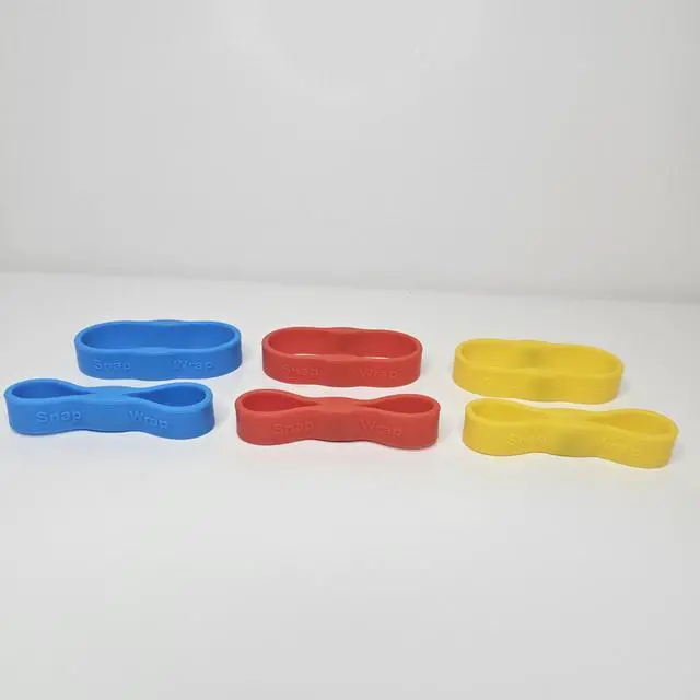 Alt view image 7 of 7 - Snap Wrap | Pro Silicone Magnetic Cable Organizer 6-Pack | Easy One-Hand Operation Cable Management Bands for Home, Office, and Travel | Tidy Cable and Wire Storage