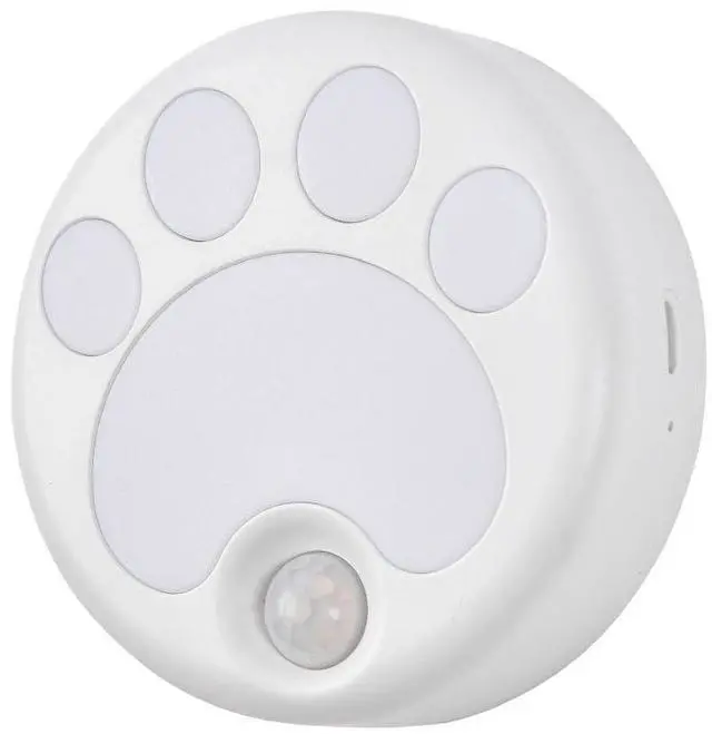 Main image of Cat Paw Motion Sensor Night Light with Magnetic, USB Rechargeable & Cordless LED Lamp, Cute Kids Wall Light for Hallway, Bedroom, Nursery, Kitchen, Stairway
