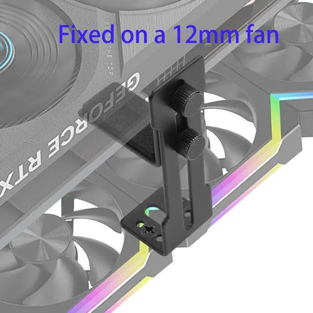 Alt view image 2 of 7 - GPU Support Bracket, Graphics Card Support,Video Card Holder Bracket,Adjustable GPU Anti Sag Brace 6-96mm (Black)