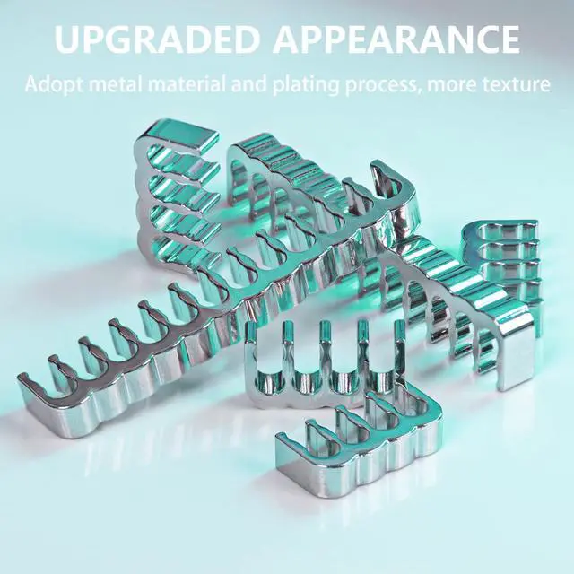 Alt view image 2 of 7 - PSU Cable Combs, Zinc Alloy PC Clips for 16AWG-18AWG Wires, Power Supply Cables Comb Organizers (24 Pin & 8 Pin) Cable Management for Clean PC Build