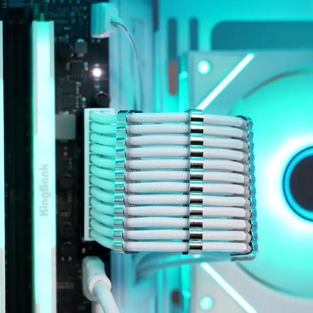 Alt view image 5 of 7 - PSU Cable Combs, Zinc Alloy PC Clips for 16AWG-18AWG Wires, Power Supply Cables Comb Organizers (24 Pin & 8 Pin) Cable Management for Clean PC Build