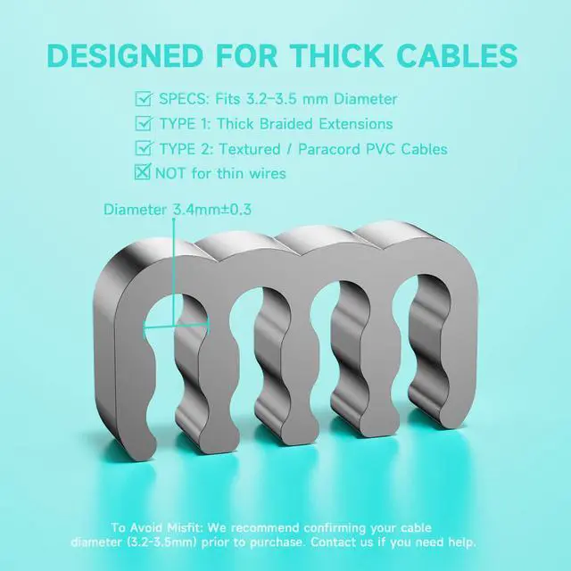 Alt view image 7 of 7 - PSU Cable Combs, Zinc Alloy PC Clips for 16AWG-18AWG Wires, Power Supply Cables Comb Organizers (24 Pin & 8 Pin) Cable Management for Clean PC Build