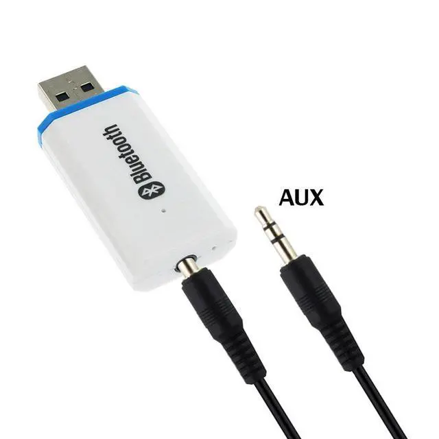Alt view image 2 of 6 - USB Bluetooth Receiver Adapter,Wireless Audio Adapter, Car Kit Music Receiver Bluetooth Adapter Home/Car Stereo Sound System,Portable Speskers,(Aux in) with 3.5mm Cable (Yet-M1).