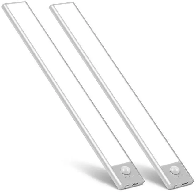 Main image of LED Closet Lights, 52LED Motion Sensor Light Indoor, Under Cabinet Lights Rechargeable USB-C Under Cabinet Lighting, 1800mah Battery Operated Lights Wireless Magnetic Light for Kitchen Night Stair