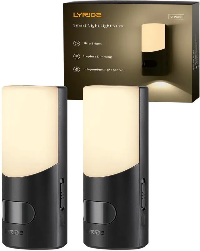 Main image of Motion Sensor Wall Sconce (2 Pack), Up & Down Dual Beam Rechargeable Night Light, 270-Day Battery Life, Wireless Magnetic Stick-on Hallway Lights, Dimmable LED for Stair, Bedroom, Bathroom