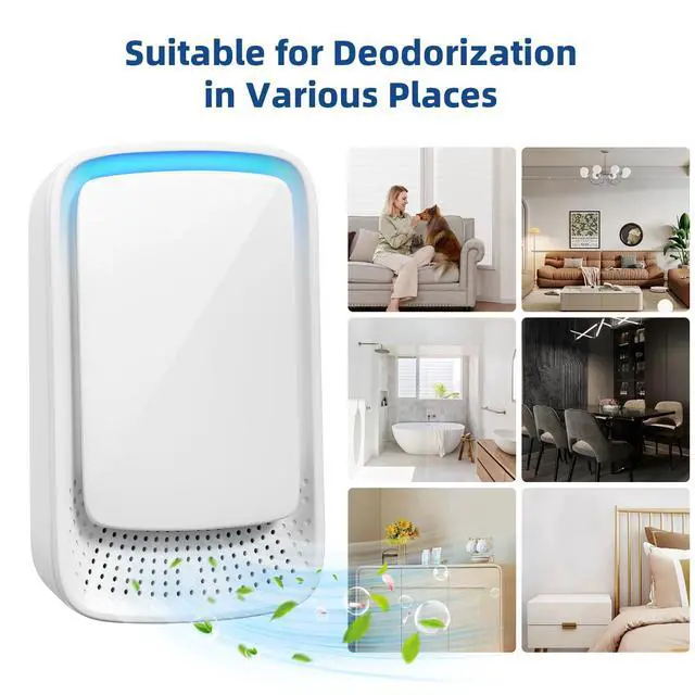 Alt view image 4 of 7 - Air Ionizers for Home - 4 Pack Negative Ion Air Purifier Plug in for Small Room,Bedroom,Bathroom,Office - Quiet Working - Portable Air Cleaner Freshener for Odor,Pets Smell