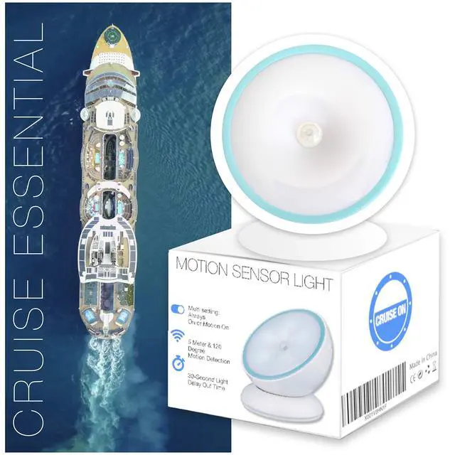 Alt view image 3 of 7 - Motion-Activated Battery LED Light with Magnetic Base, 360° Rotating Night Lamp for Closets, Bathrooms, Hallways & Cabinets, Wireless, Easy Install, Auto Sensor for Hands-Free Illumination