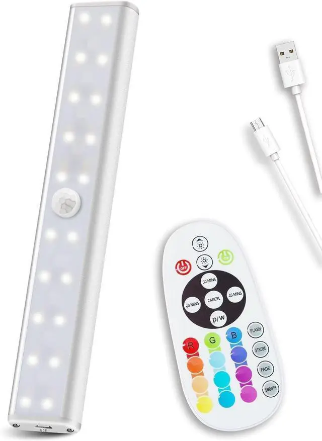 Main image of Remote Control RGB Lights Under Cabinet Lighting Rechargeable1 Pack