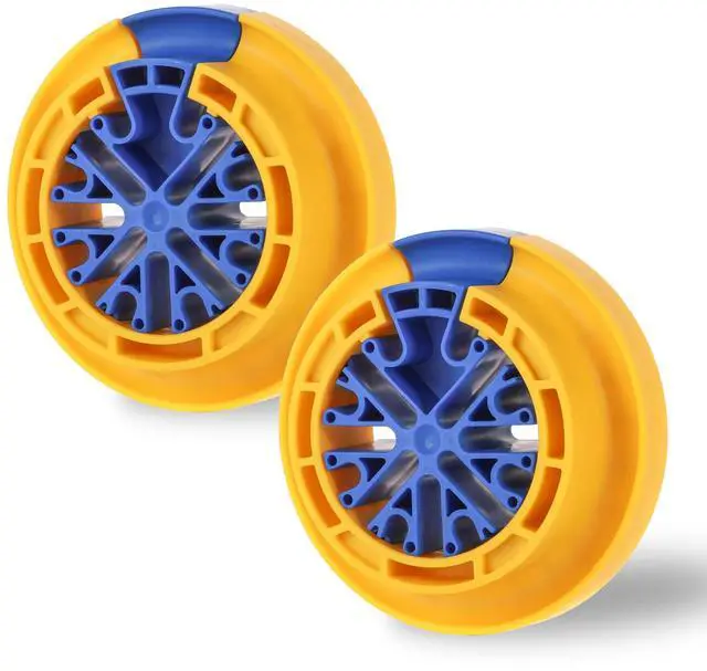 Main image of Wire Comb for Network Ethernet Cable Management Organizer Tool with Cat5 Cat6 Wire Straightener Low Voltage PSU Organizing Tool (2 Pack Yellow Blue)
