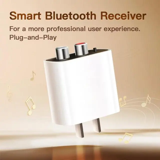 Alt view image 4 of 6 - Bluetooth 5.4 Receiver Upgrade Old Speakers to Wireless Audio, for Old Stereo/Speaker/Wired Speakers/Home Audio Music Streaming Stereo System (White-1Set)