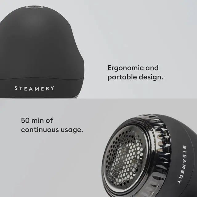 Alt view image 3 of 5 - Fabric Shaver Pilo 1, Lint Remover for Pills and Bobbles, 5W, Portable, Rechargeable, Ergonomic, Scandinavian Design, Black