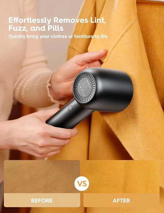 Alt view image 2 of 7 - Fabric Shaver, Electric Lint Remover Rechargeable, Lint Shaver, Sweater Shavers to Remove Pilling, Sweater Defuzzer, Depillers for Clothes, Furniture (Dark Grey)